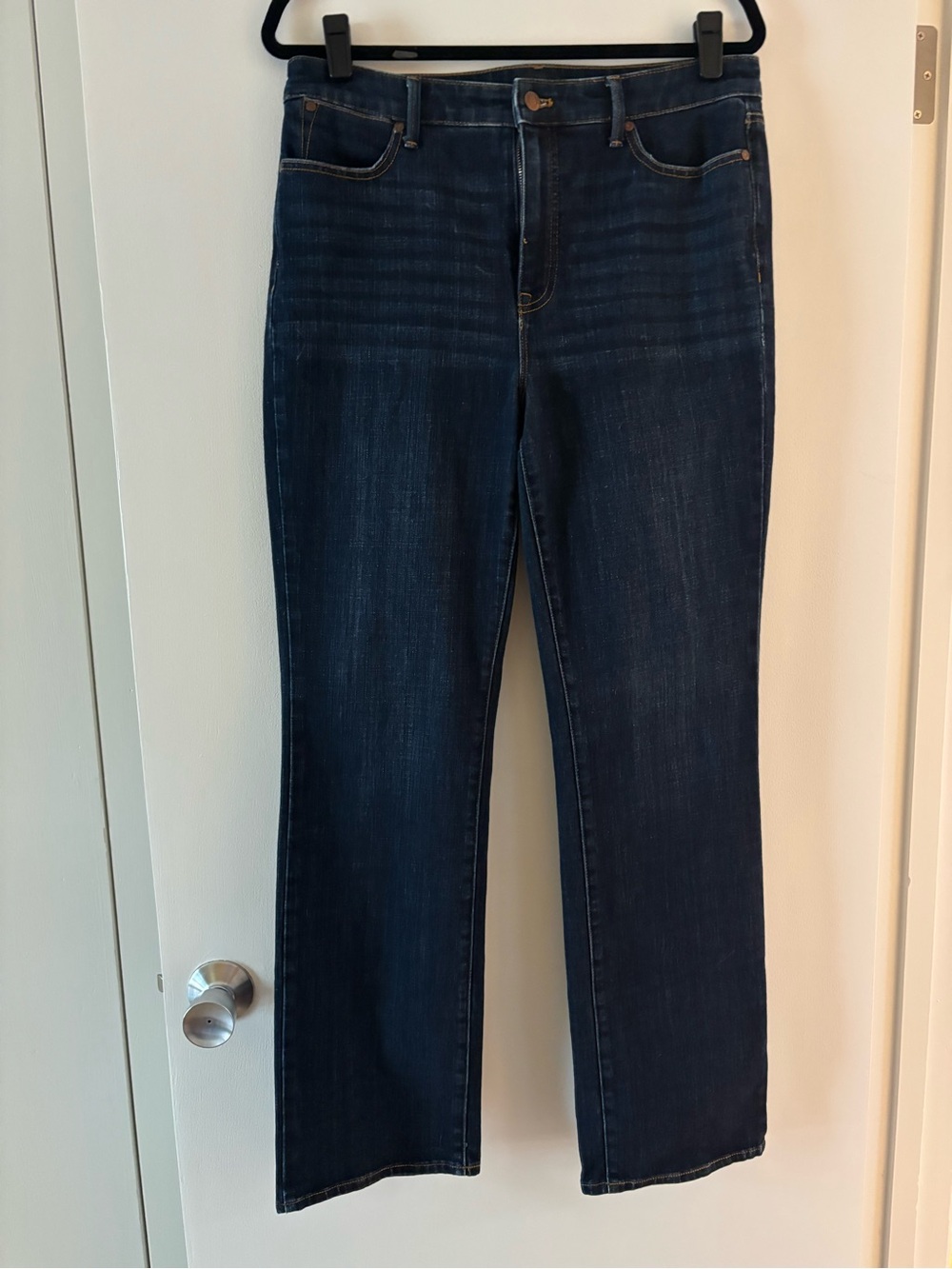 Talbots Dark Blue Barely Boot jeans